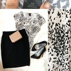 Ann Taylor Short Sleeved Blouse - XS like new